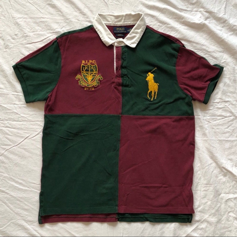 Polo Ralph Lauren Shirt Colorblock Mens Size Large